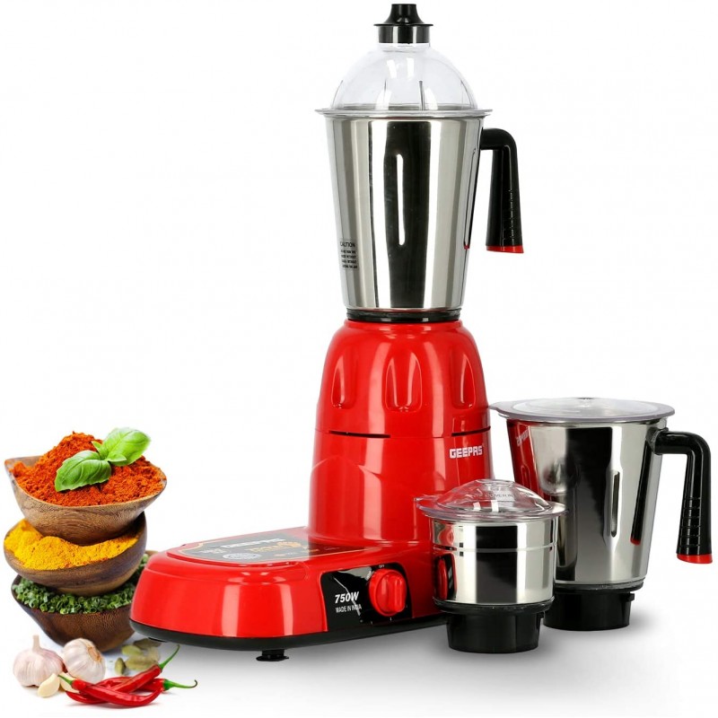 Geepas 750W 3-in-1 Mixer Grinder ‎GSB5081N