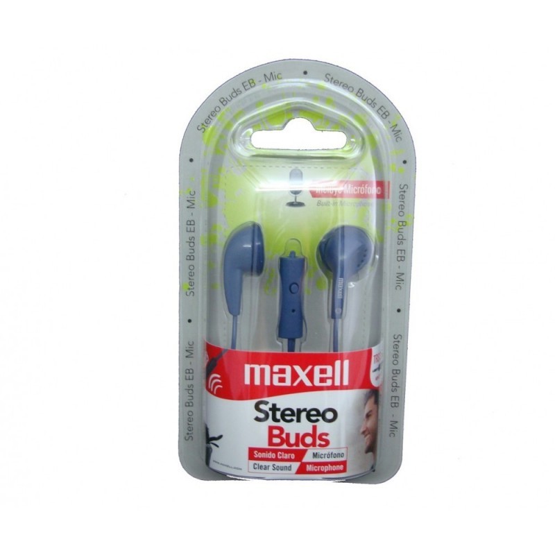 Maxell Stereo Buds EB-MIC Navy