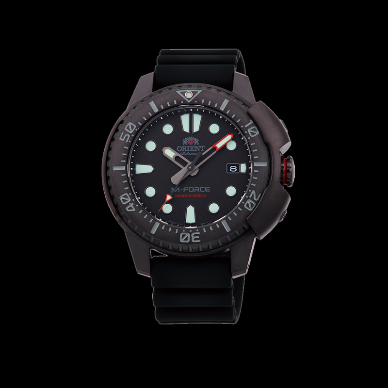ORIENT: Mechanical Sports Watch, Silicon Strap - 45.0mm (RA-AC0L03B)