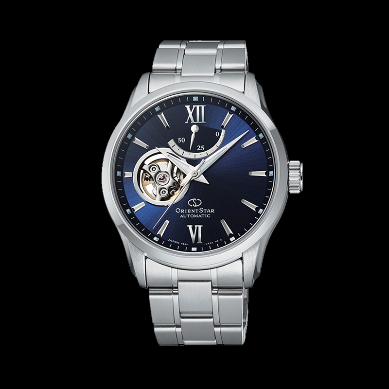 ORIENT STAR: Mechanical Contemporary Watch, Metal Strap - 39.3mm (RE-AT0001L)
