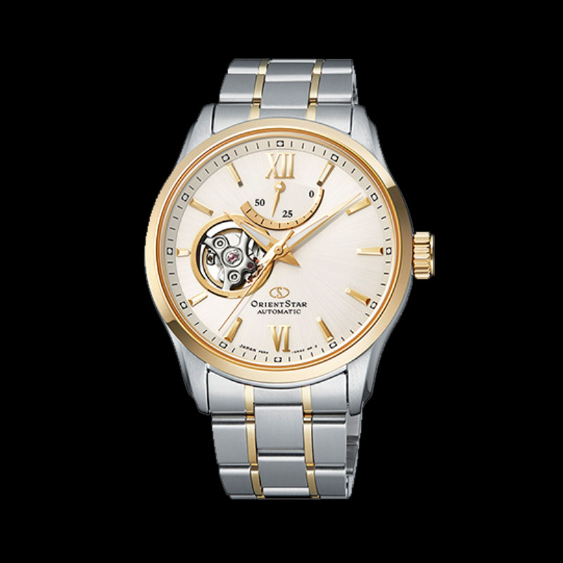 ORIENT STAR: Mechanical Contemporary Watch, Metal Strap - 39.3mm (RE-AT0004S)