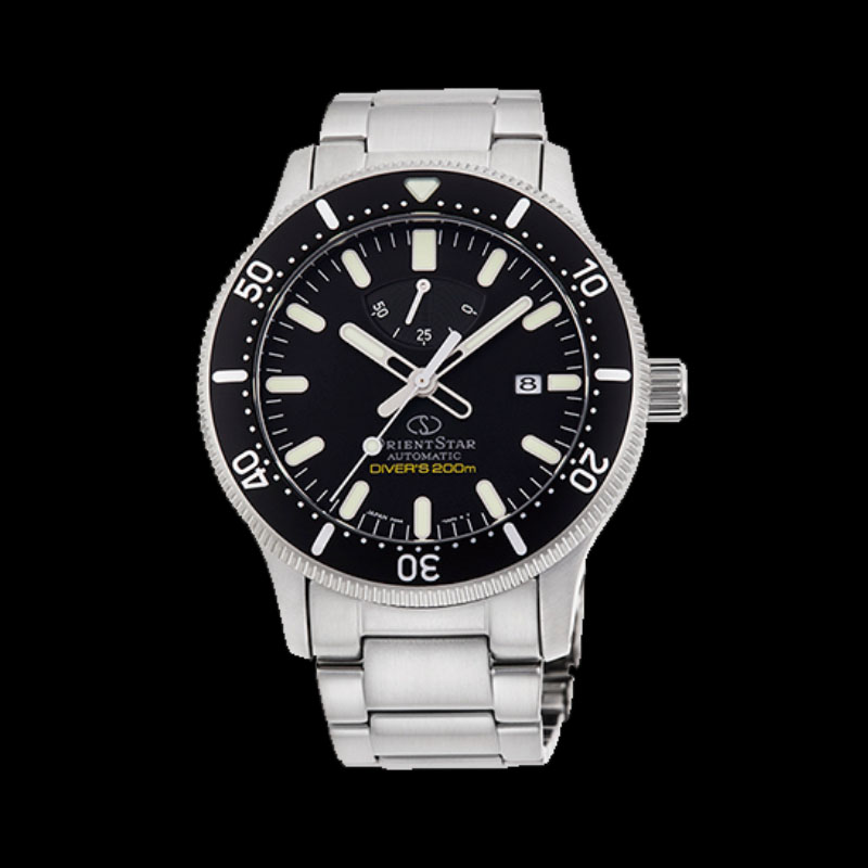 ORIENT STAR: Mechanical Sports Watch, Metal Strap - 43.6mm (RE-AU0301B)