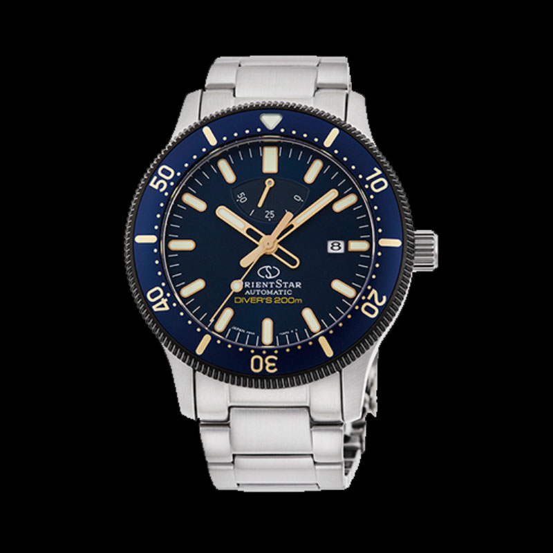 ORIENT STAR: Mechanical Sports Watch, Metal & Silicon Strap - 43.6mm (RE-AU0304L)