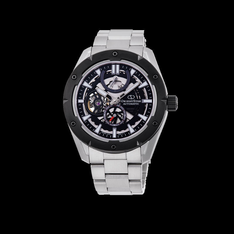 ORIENT STAR: Mechanical Sports Watch, Metal Strap - 43.2mm (RE-AV0A01B)