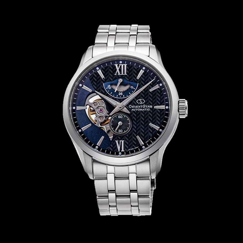 ORIENT STAR: Mechanical Contemporary Watch, Metal Strap - 41.0mm (RE-AV0B03B)