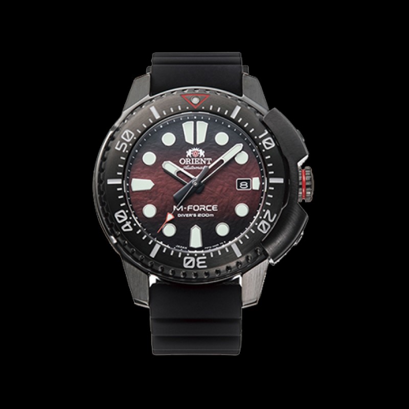 ORIENT: Mechanical Sports Watch, Silicon Strap - 45.0mm (RA-AC0L09R) Limited
