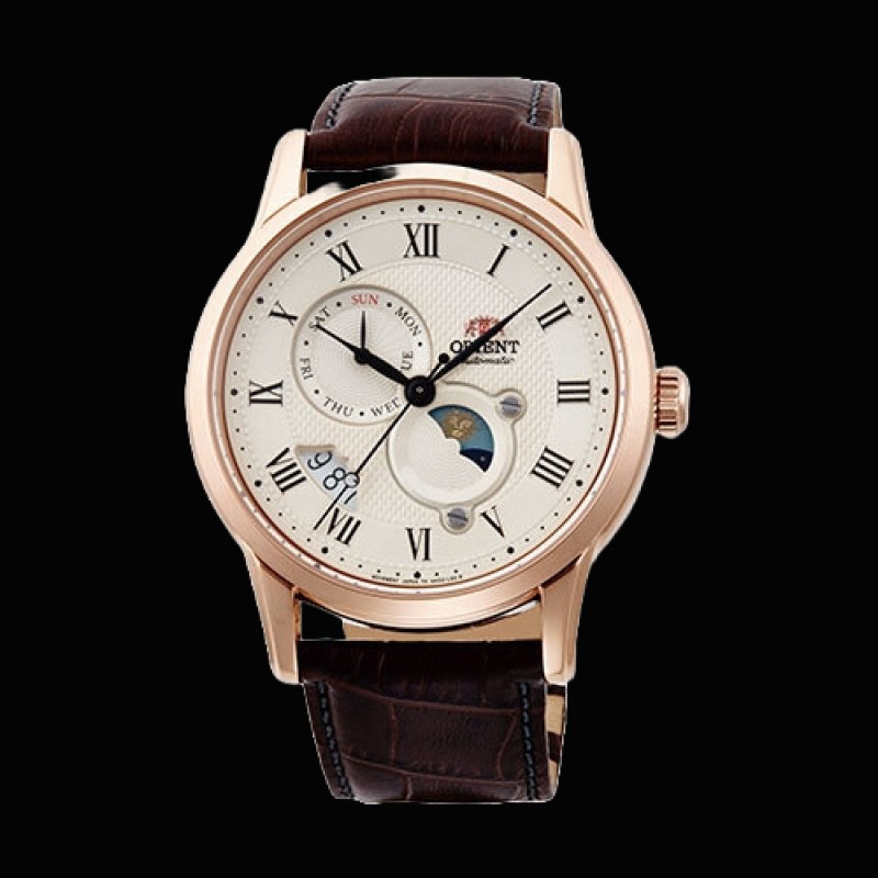ORIENT: Mechanical Classic Watch, Leather Strap - 42.5mm (RA-AK0007S)