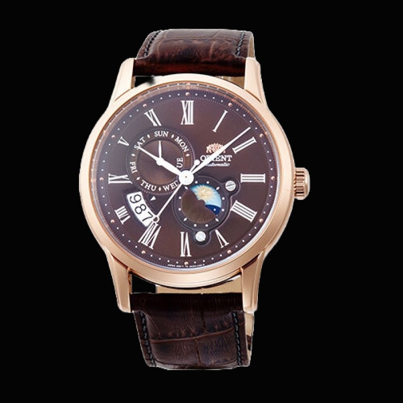 ORIENT: Mechanical Classic Watch, Leather Strap - 42.5mm (RA-AK0009T)