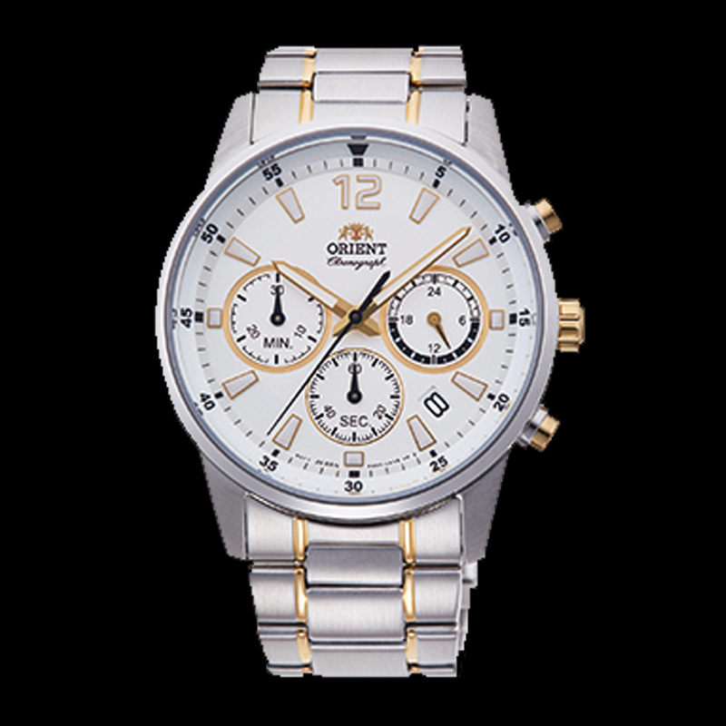 ORIENT: Quartz Sports Watch, Metal Strap - 42mm (RA-KV0003S)
