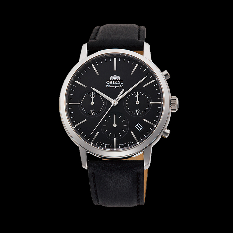 ORIENT: Quartz Contemporary Watch, Leather Strap - 40.4m (RA-KV0303B)
