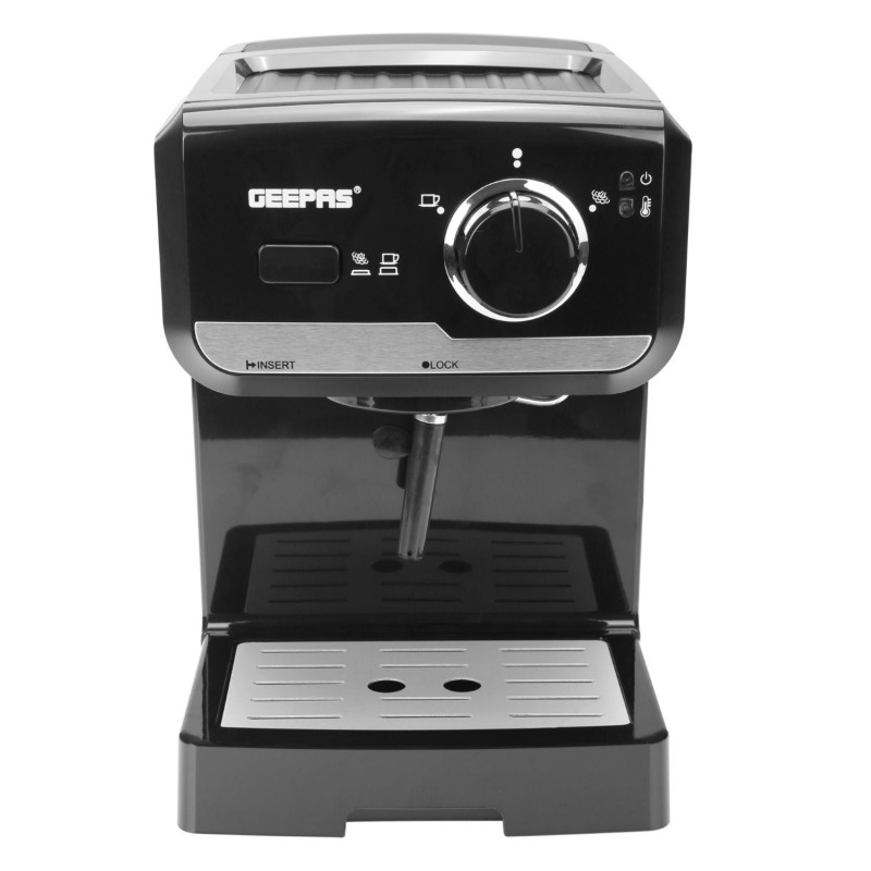 GEEPAS 15 Bar Power Cappuccino Maker, 1.5 L